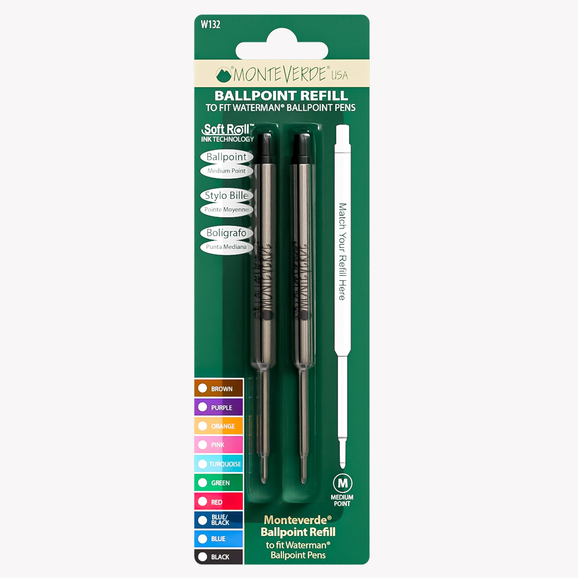 Monteverde Capless Gel Refill Montblanc Compatible Ballpoint
