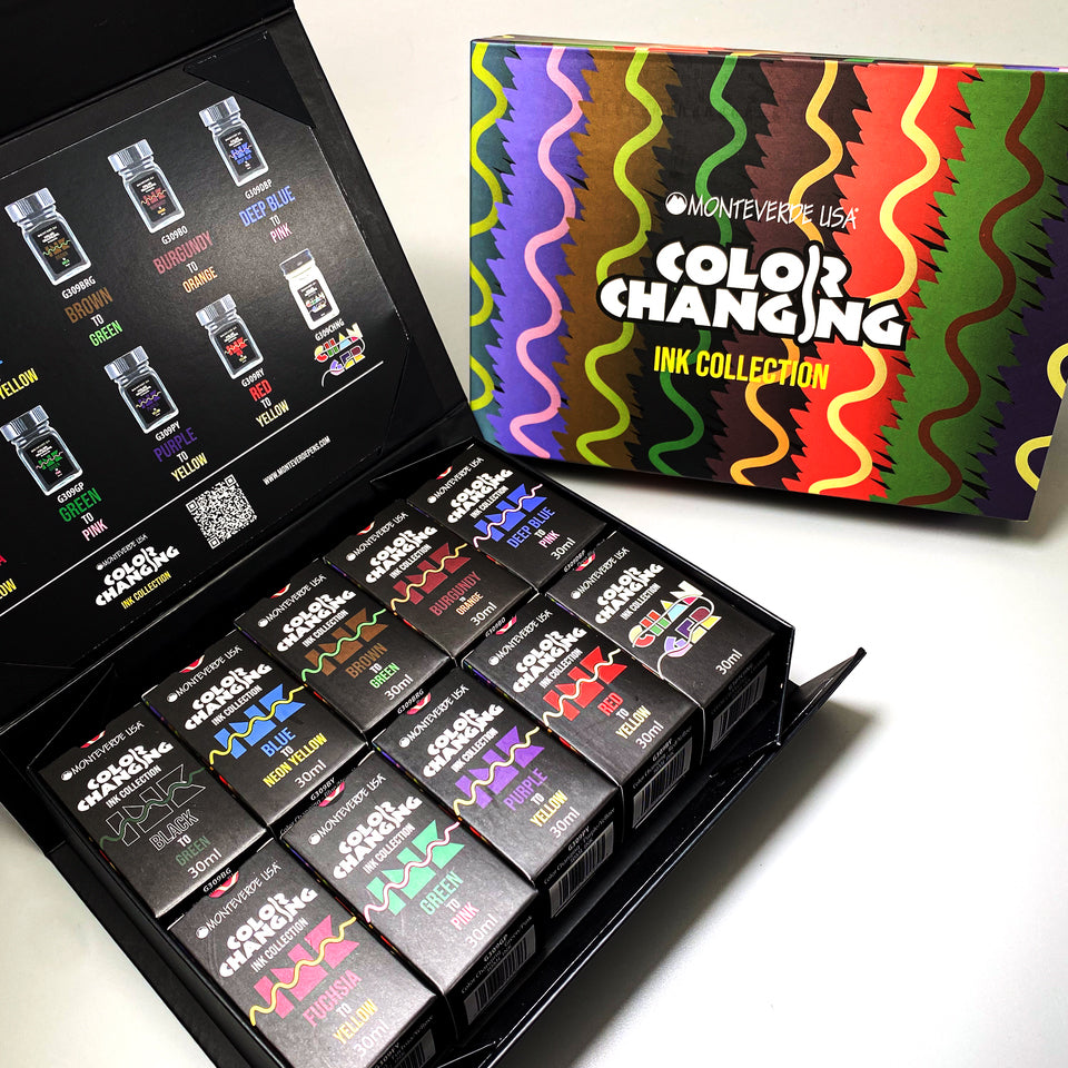 Monteverde USA® Color Changing 10pc 30ML Ink Bottle + Changer Set