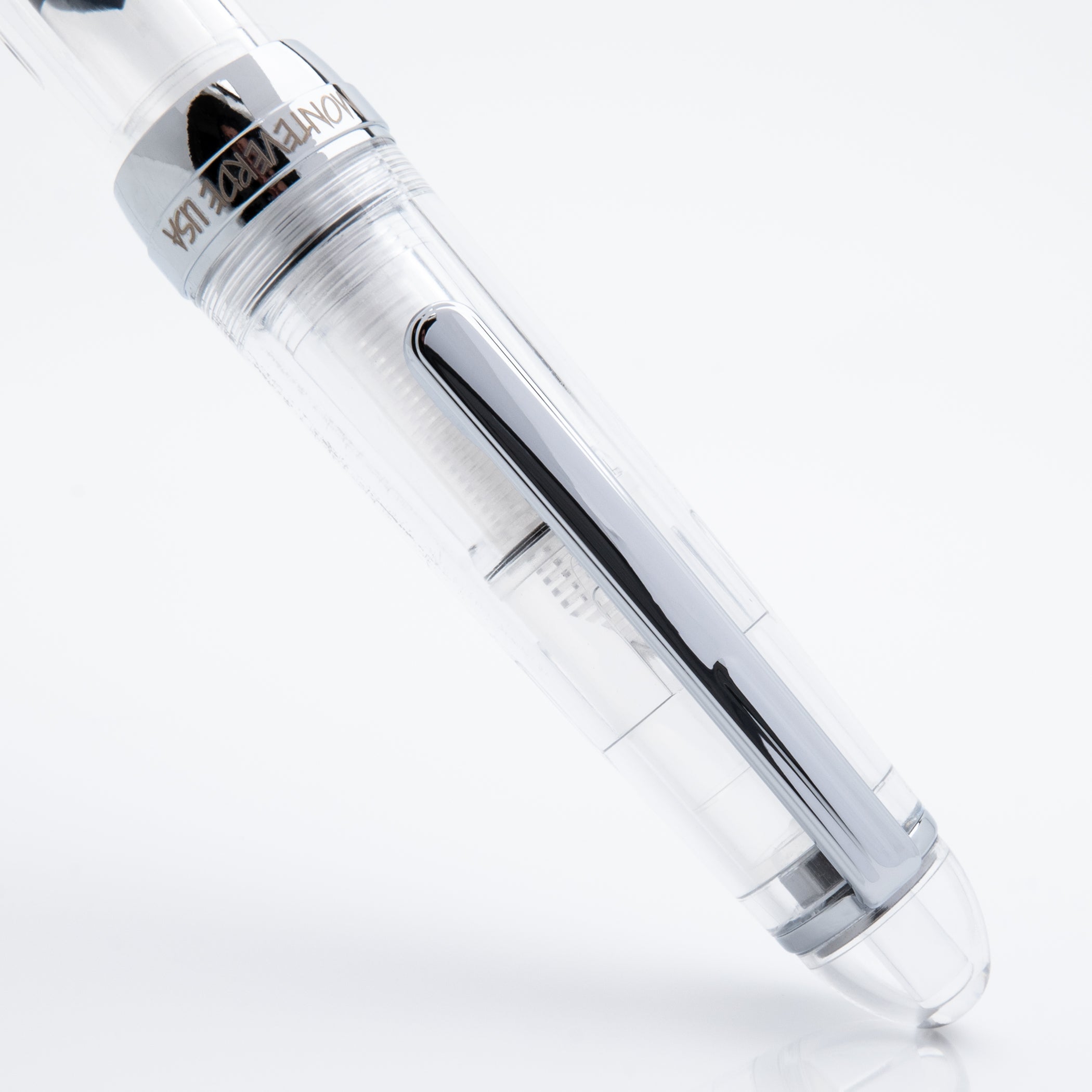 Monteverde USA® Monza ID Clear Fountain Pen Flex Nib (cartridge/conver